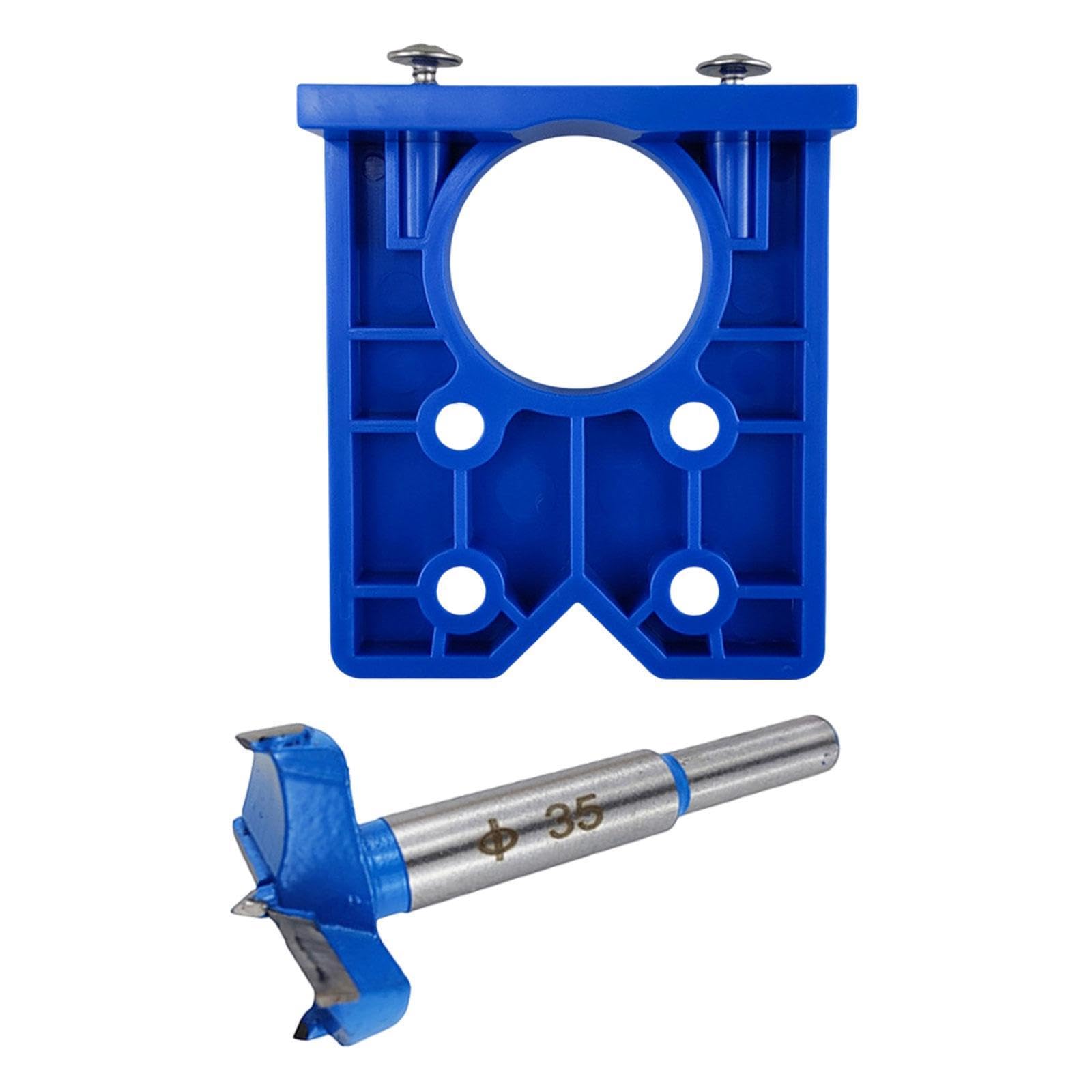 SECRET DESIRE 35mm Concealed Hinge Jig Kit Sturdy Bit for Door